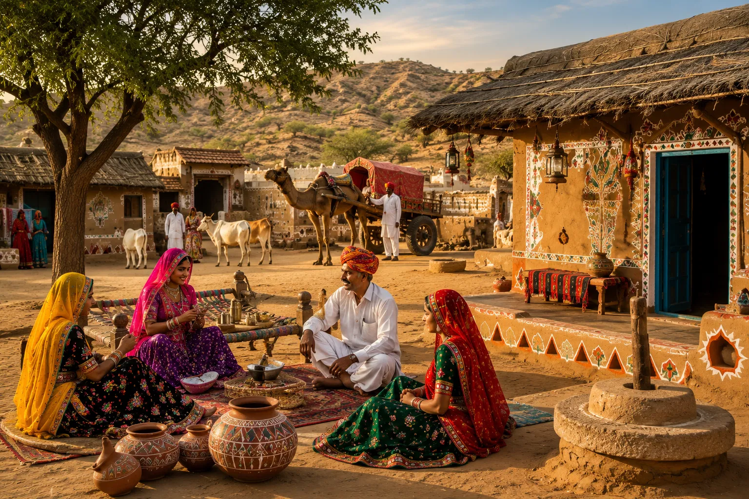 Traditional Rajasthan Village Life