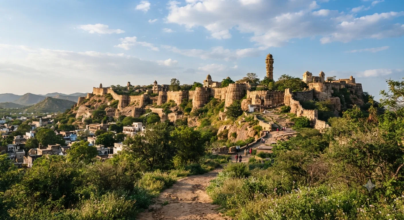 Historic Chittorgarh Fort in Rajasthan