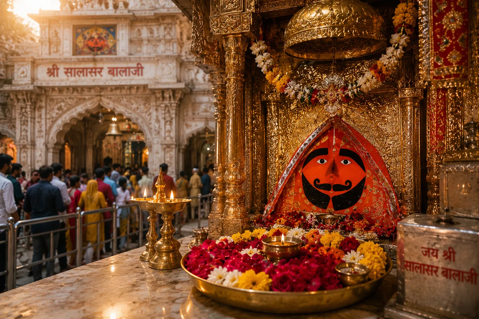Salasar Balaji Temple darshan in Rajasthan