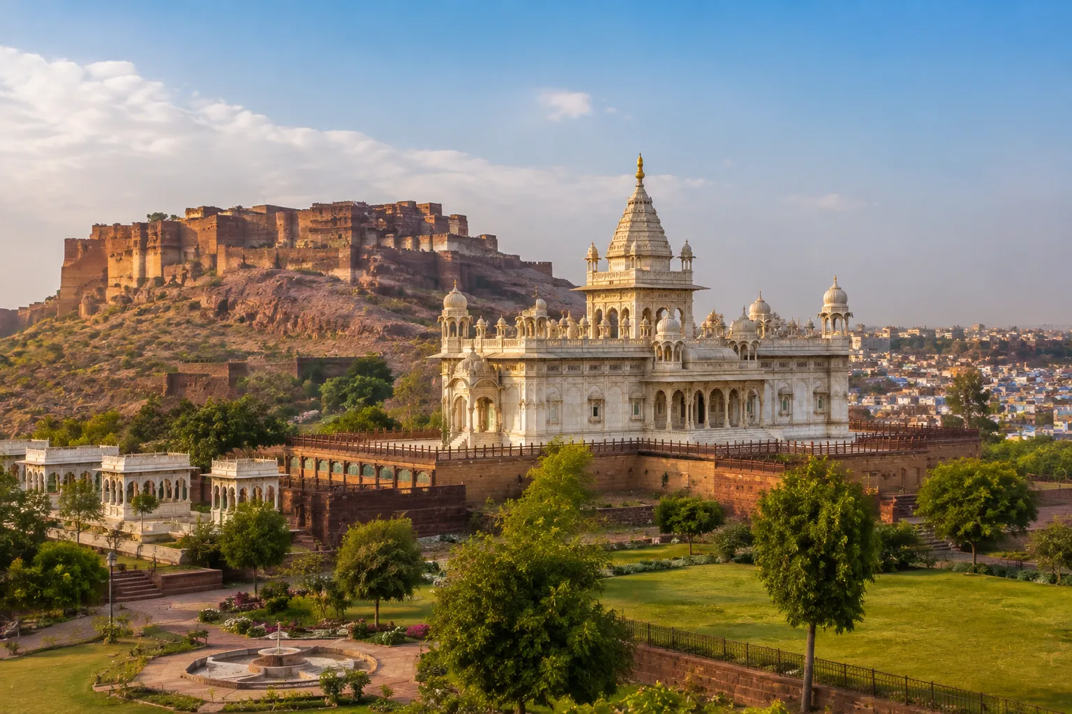Jodhpur Jaswant Thada — Rajasthan Family Holiday Tour