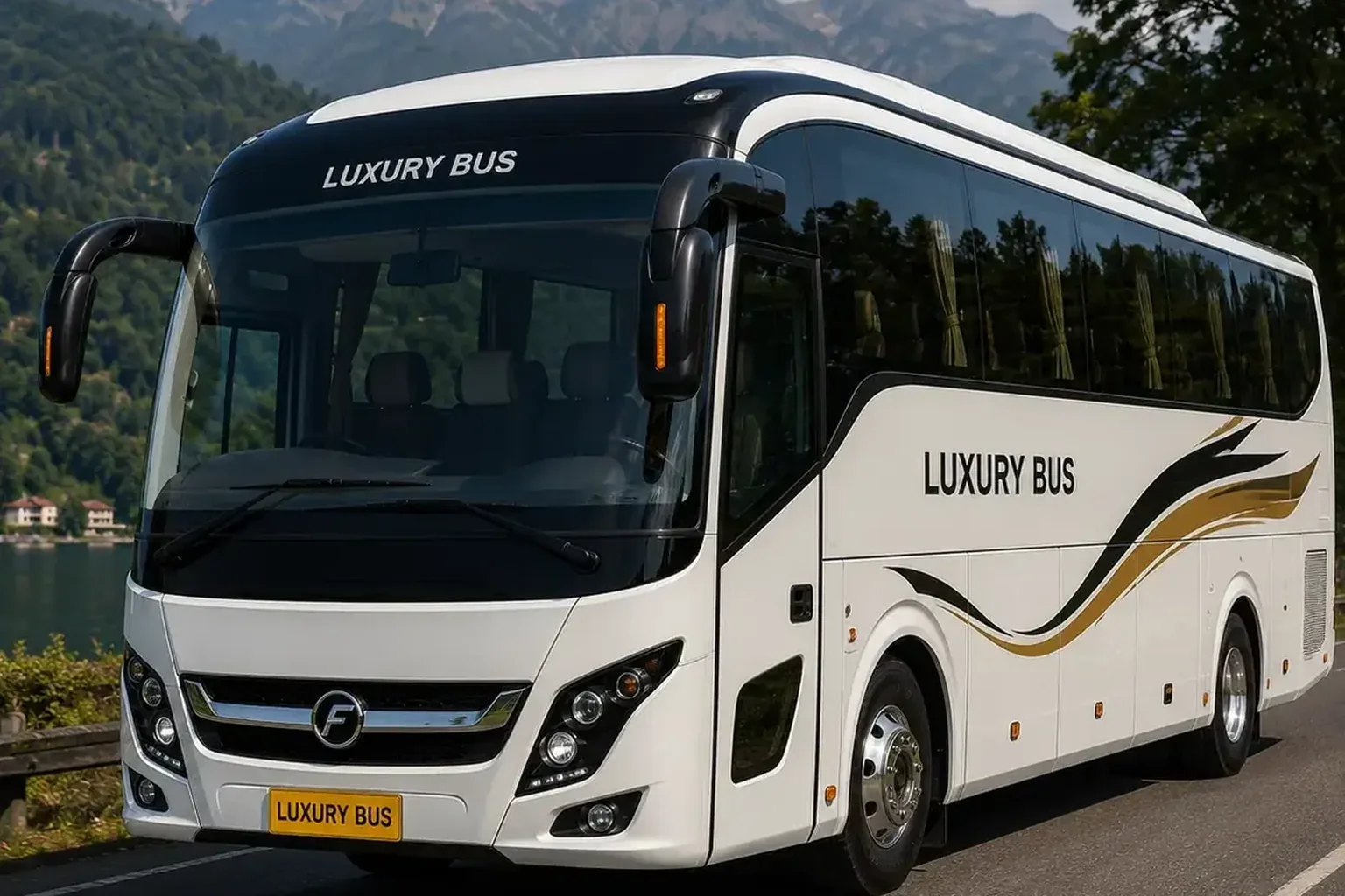 Luxury bus rental with driver in Rajasthan