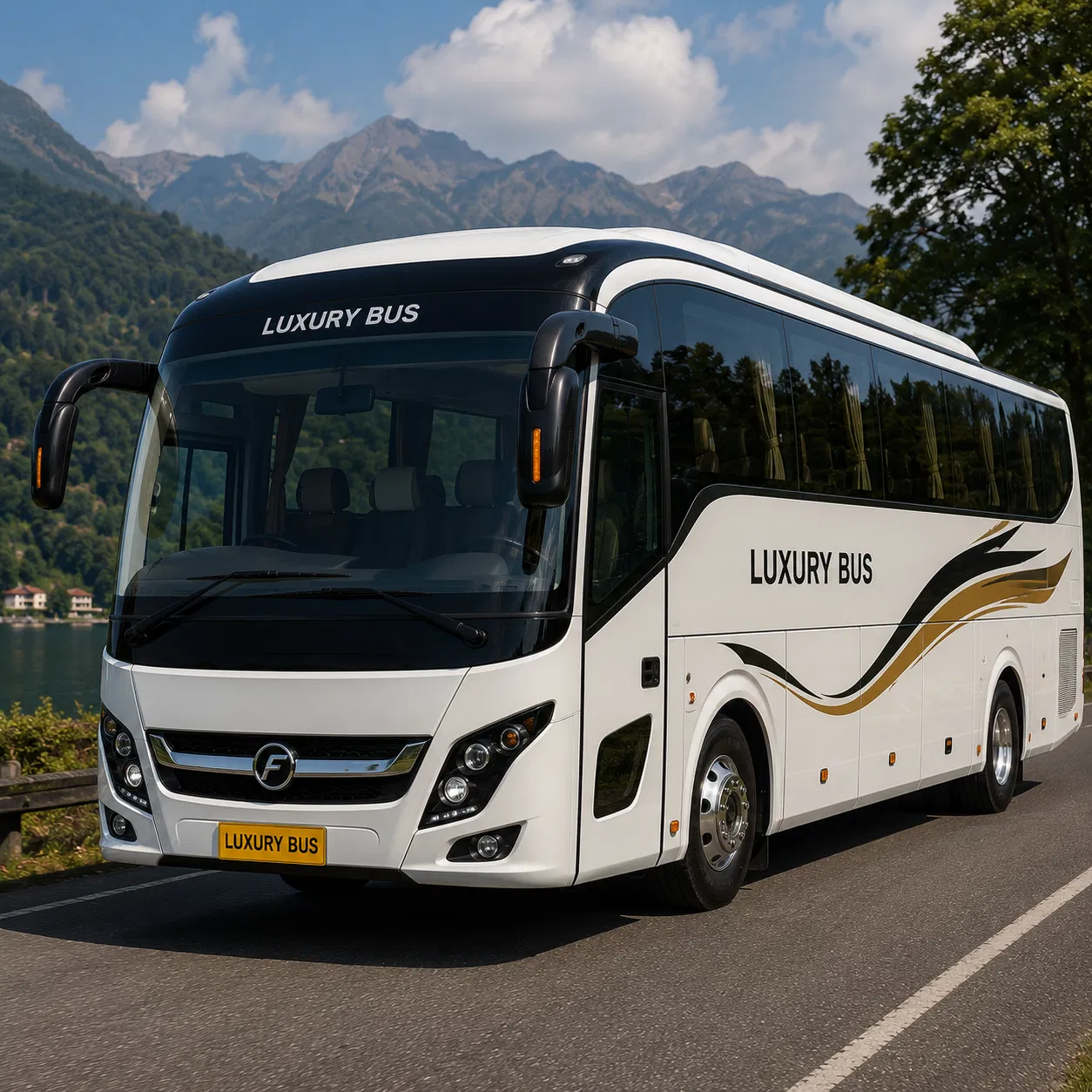Luxury bus rental with driver in Rajasthan
